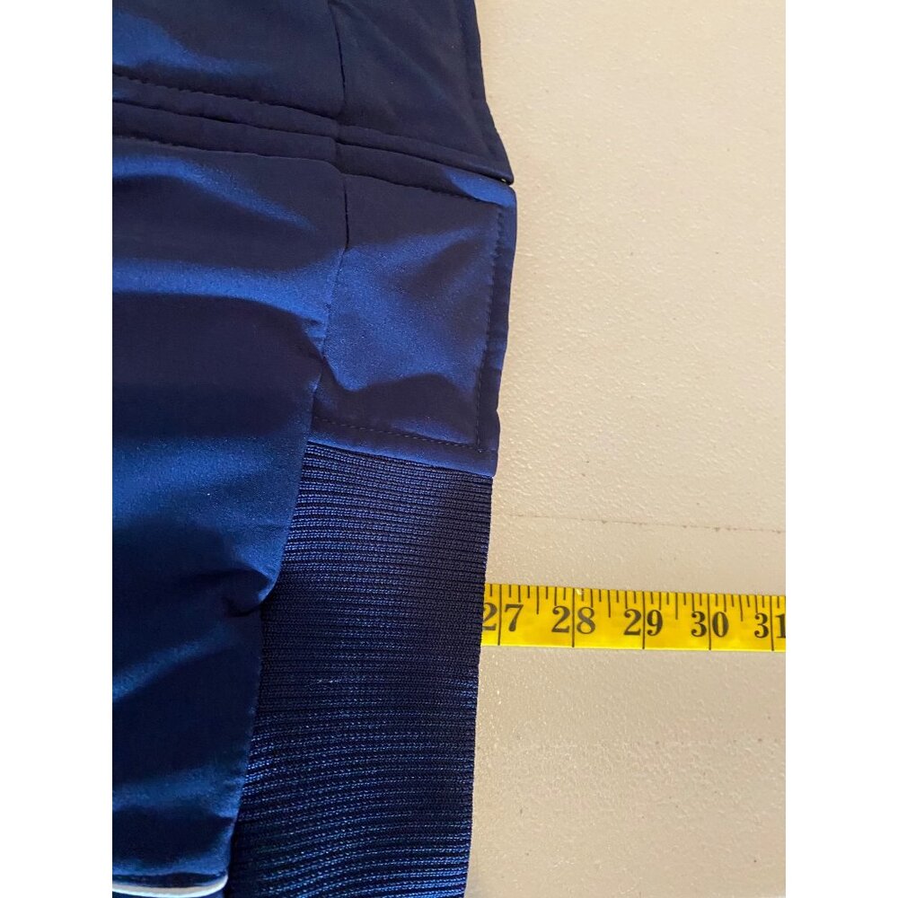 Michigan Blue Collegiate Jacket Campus Drive Full Zip Striped Collar Large - Picture 5 of 8